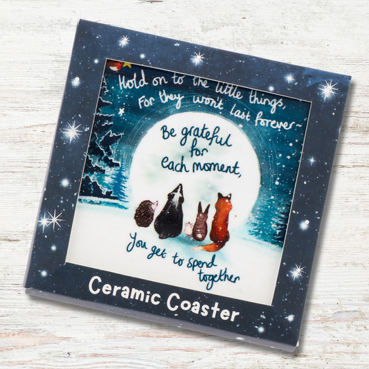 Ceramic Coaster - Grateful