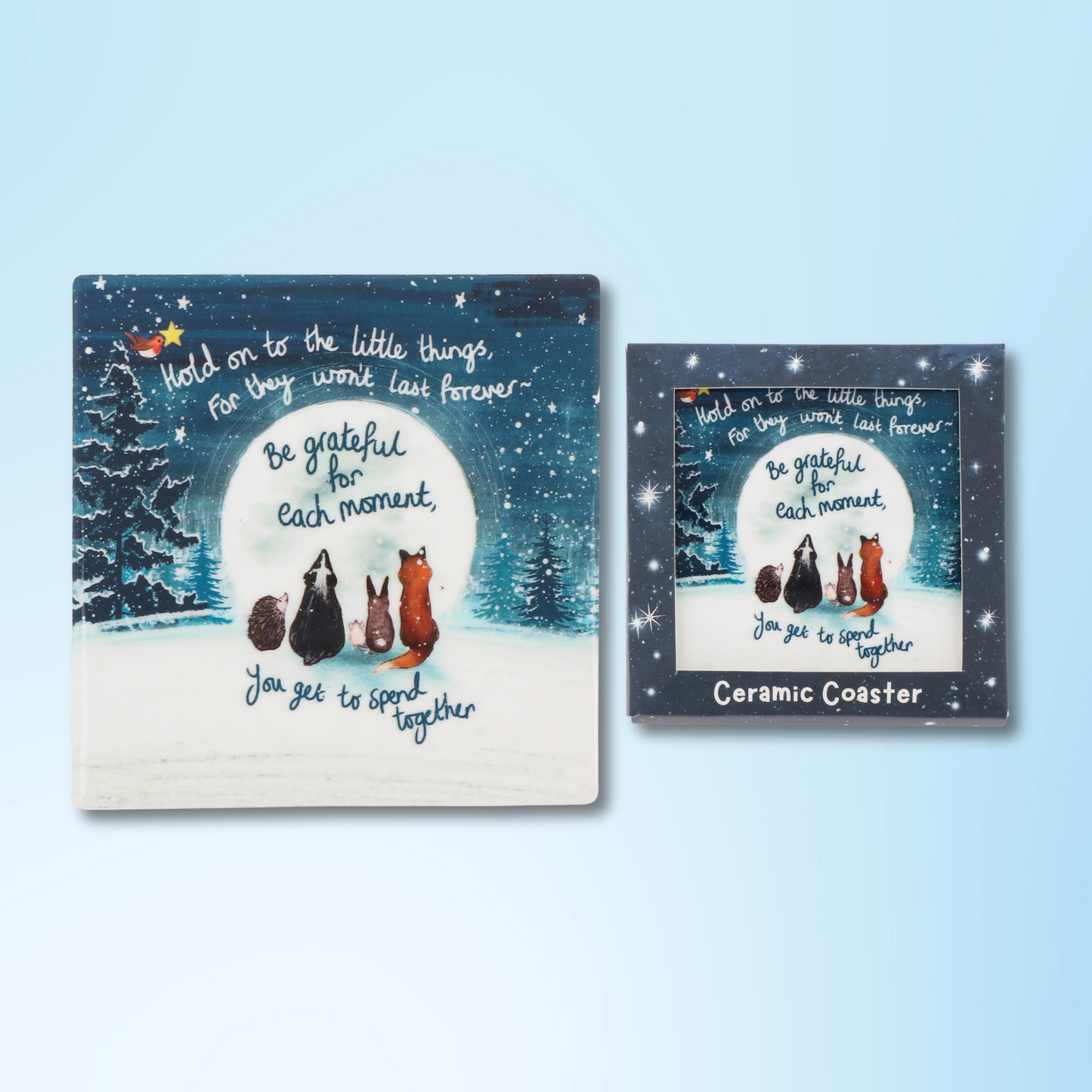 Ceramic Coaster - Grateful