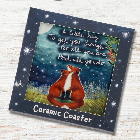 Ceramic Coaster - A Little Hug