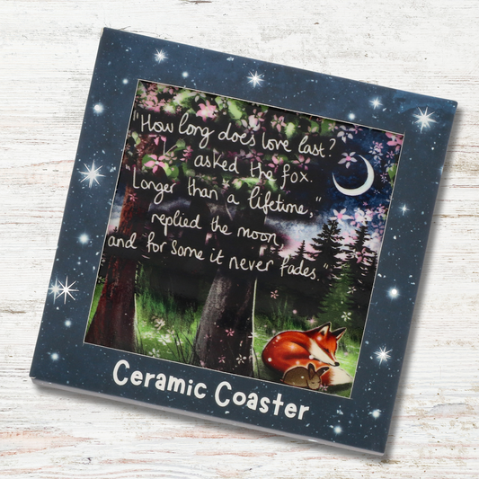 Ceramic Coaster - Love Lasts A Lifetime