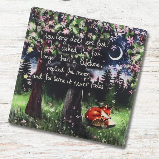 Ceramic Coaster - Love Lasts A Lifetime