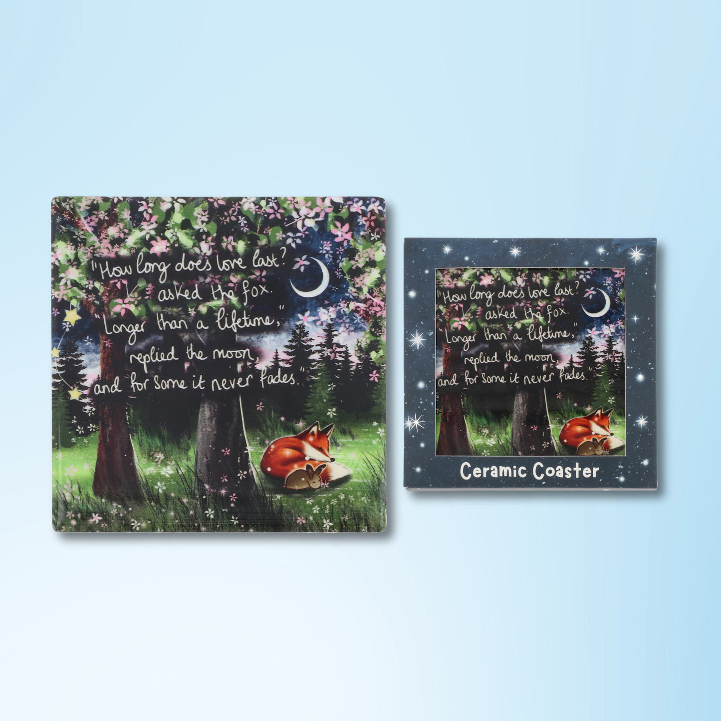 Ceramic Coaster - Love Lasts A Lifetime