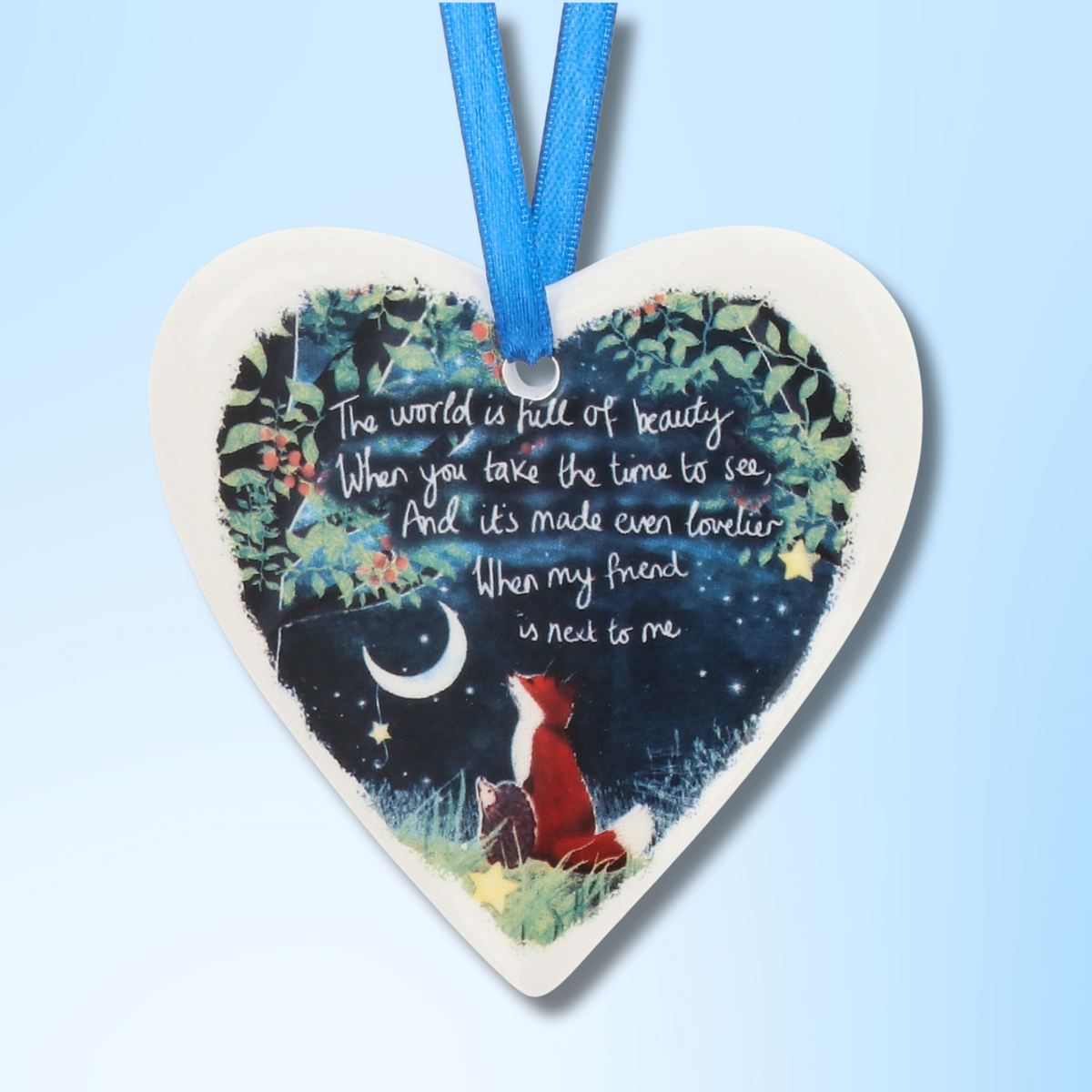 Ceramic Hanging Heart Decoration - My Friend