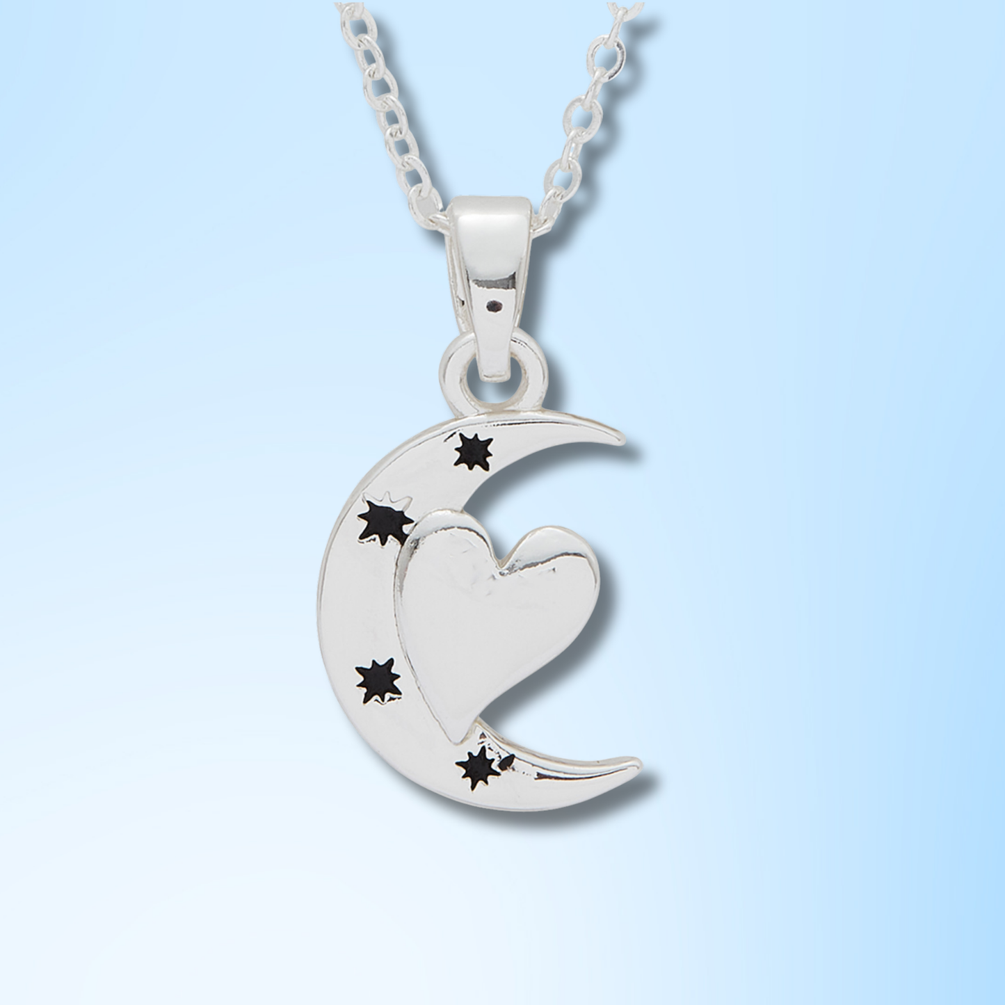 Silver Plated Necklace - To The Moon And Back