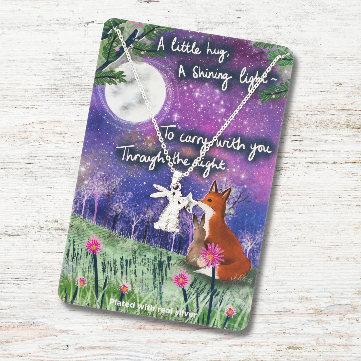 Silver Plated Necklace - A Little Hug