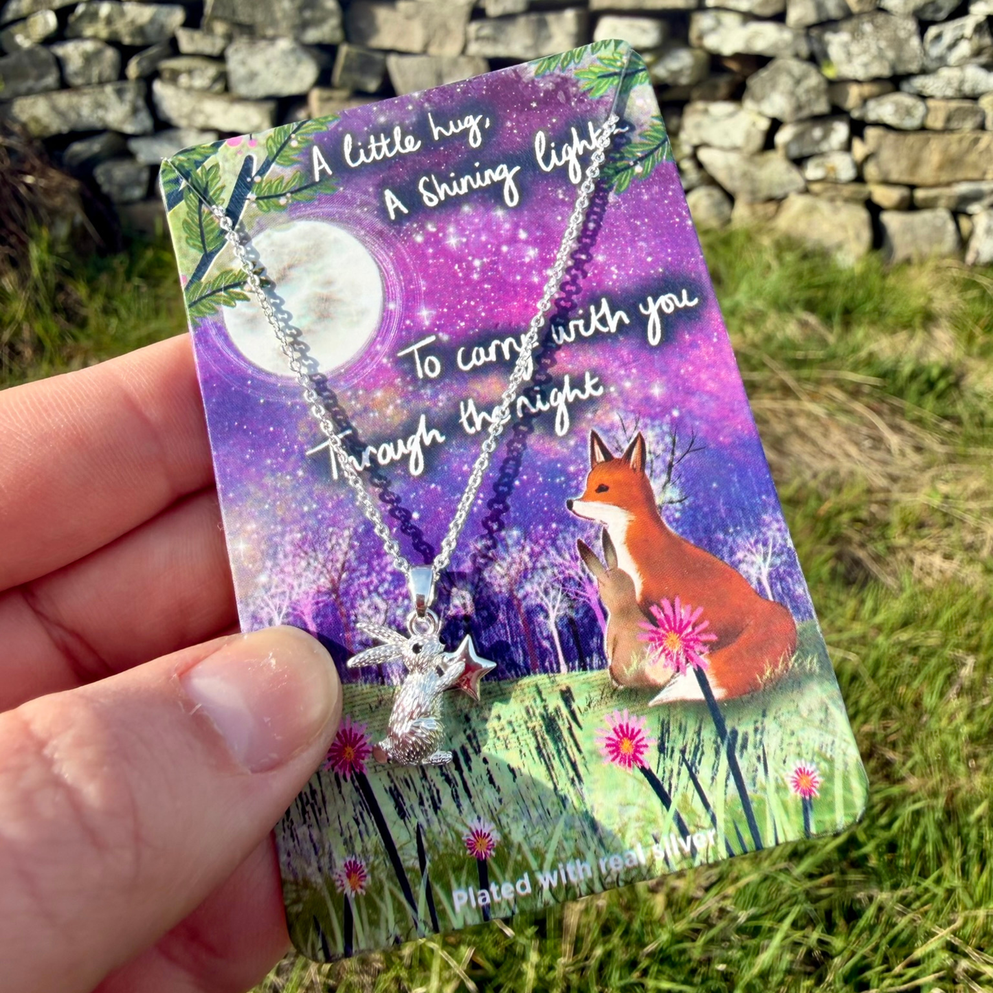 Silver Plated Necklace - A Little Hug