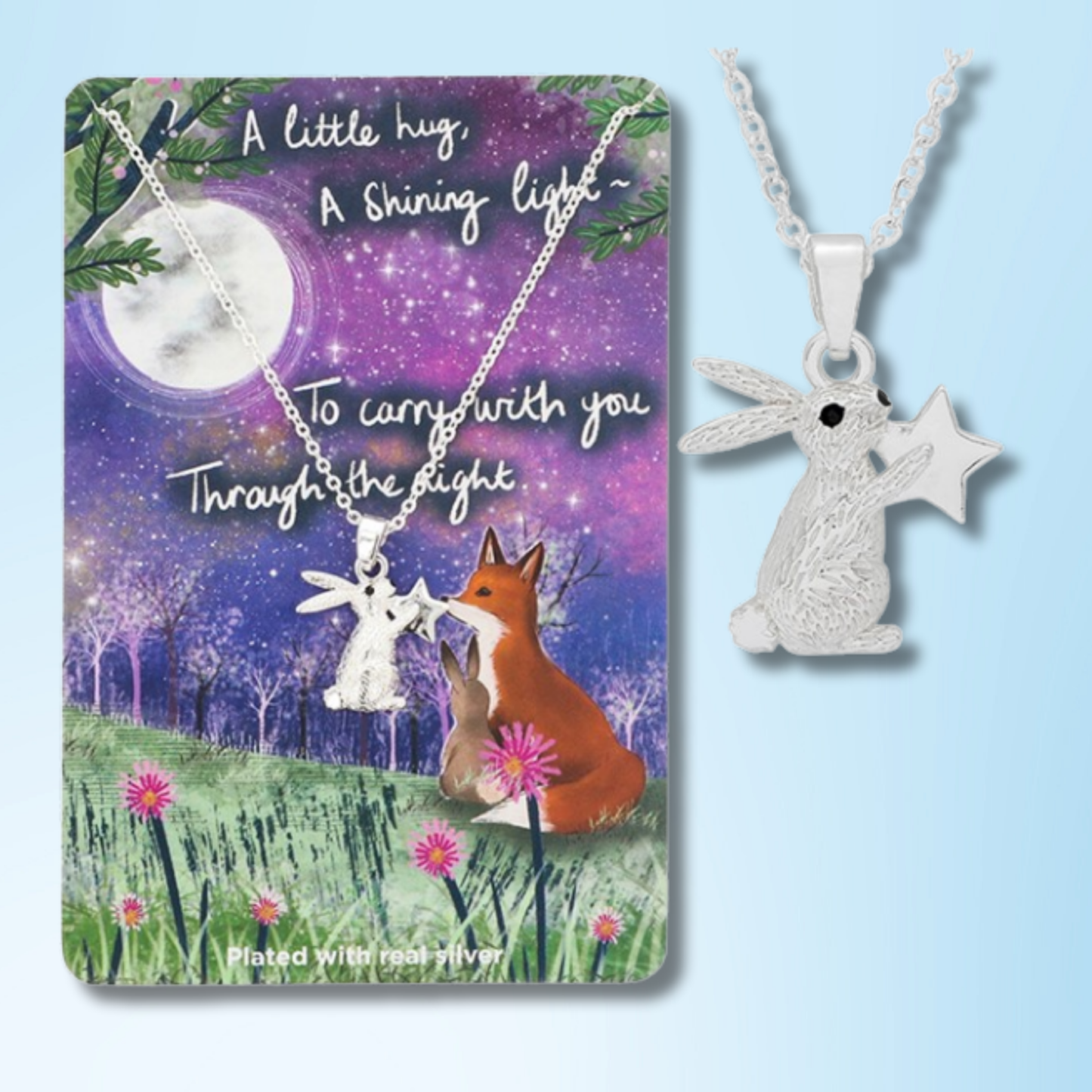 Silver Plated Necklace - A Little Hug