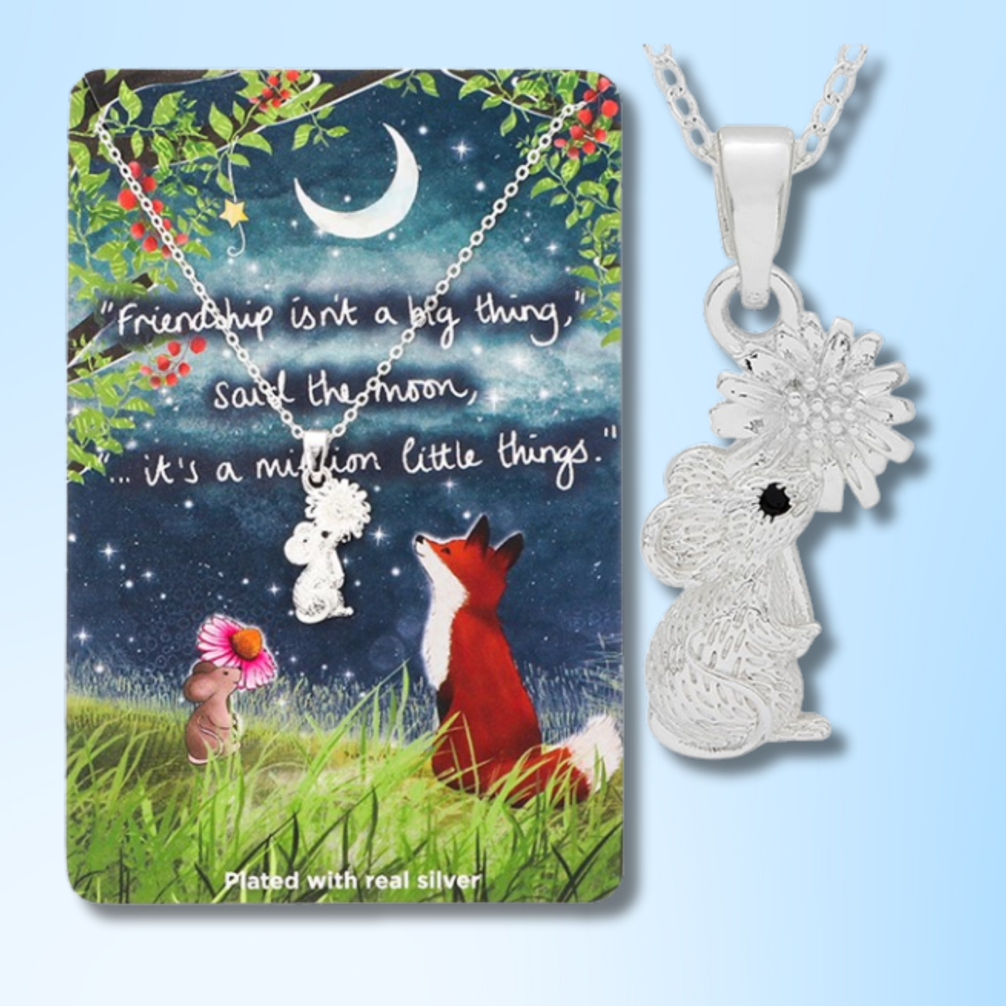 Silver Plated Necklace - Friendship