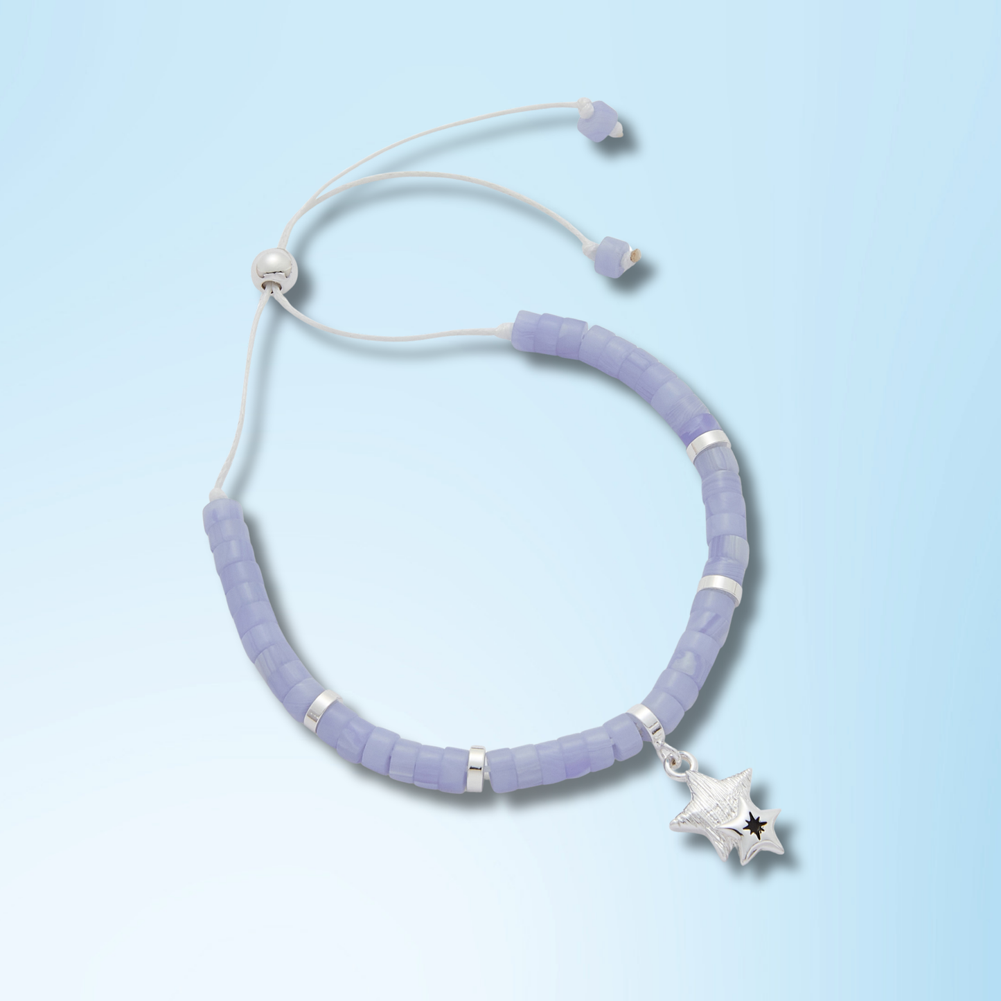 Silver Plated Beaded Bracelet - Hope In The Darkness