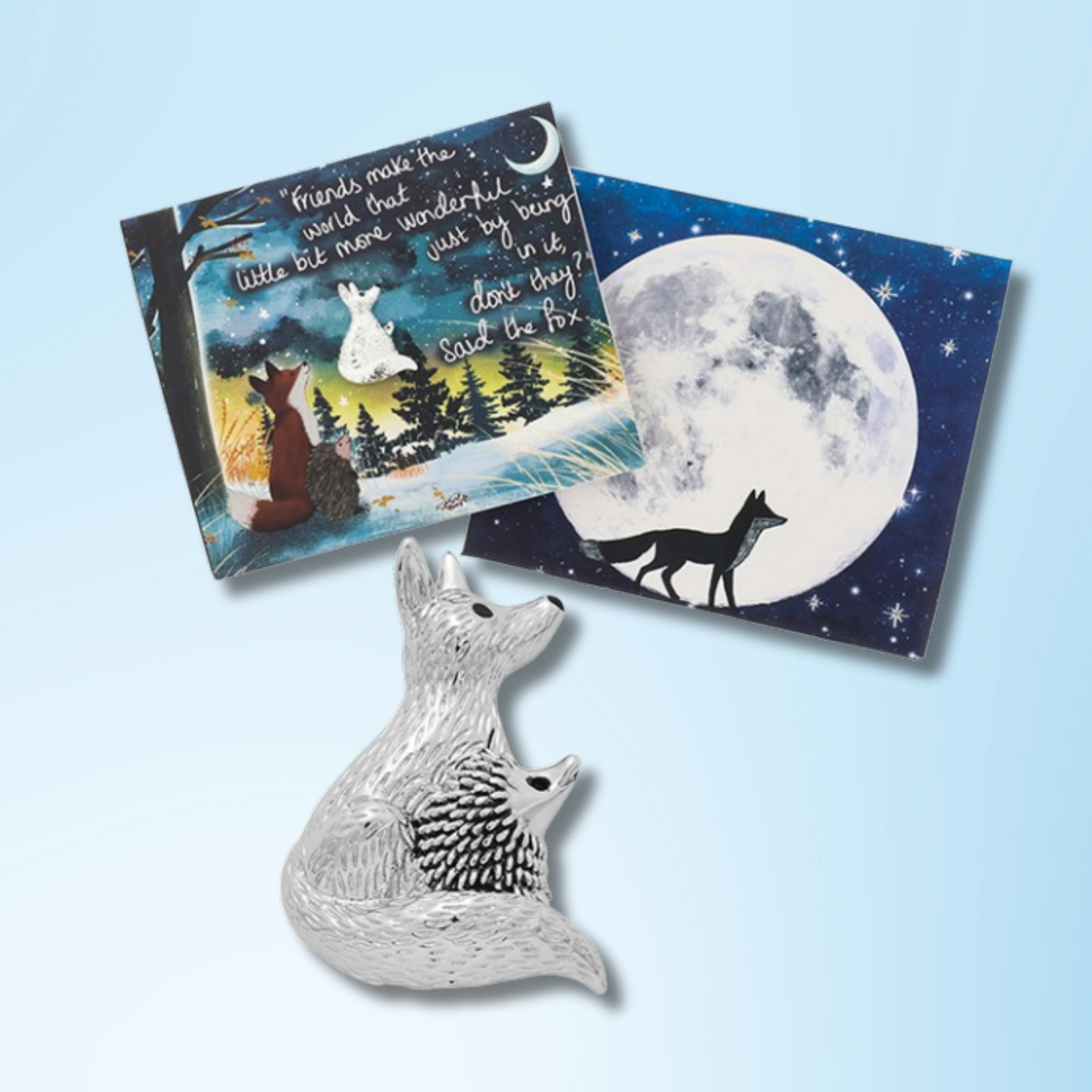 Magnetic Brooch + Gift Envelope - Friends Make The World