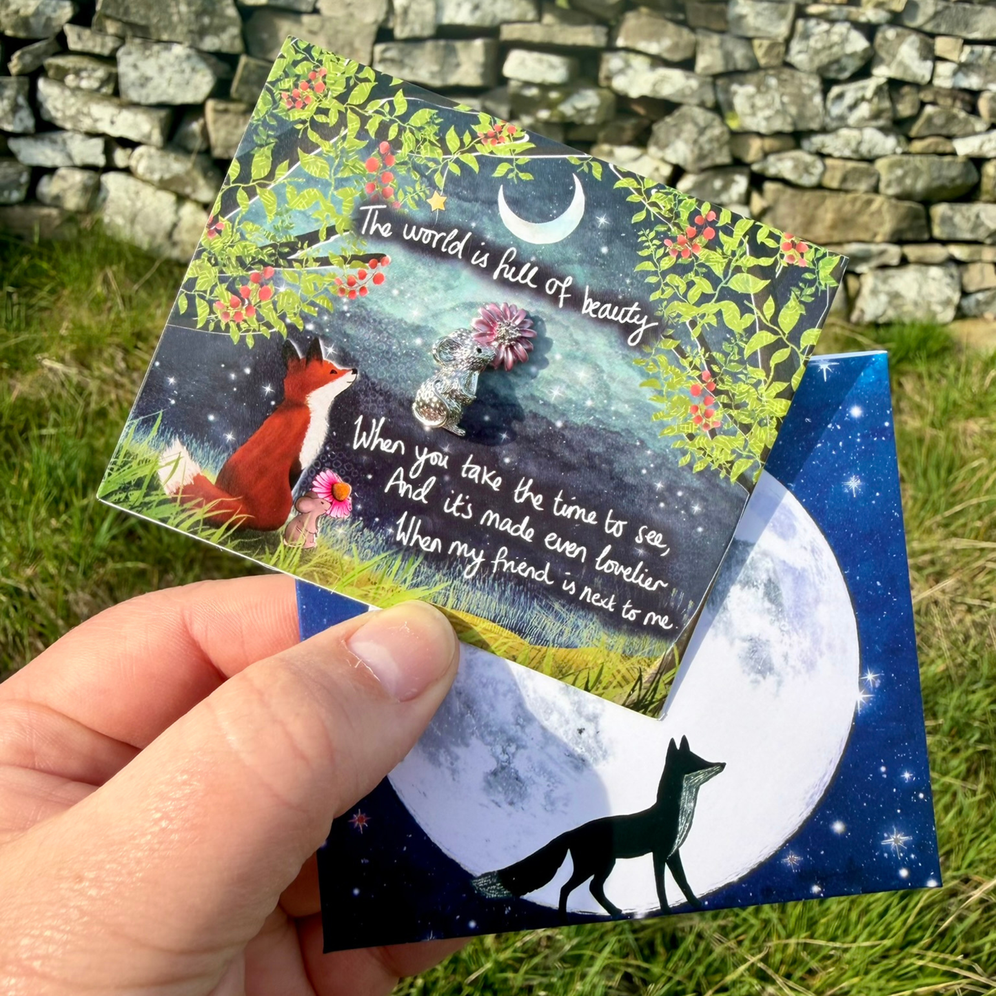 Magnetic Brooch + Gift Envelope - My Friend