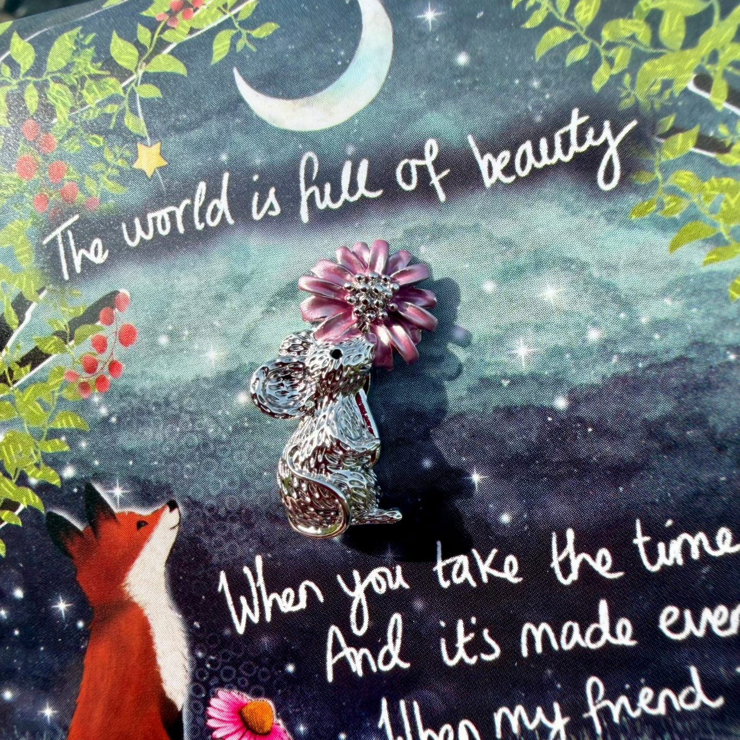 Magnetic Brooch + Gift Envelope - My Friend