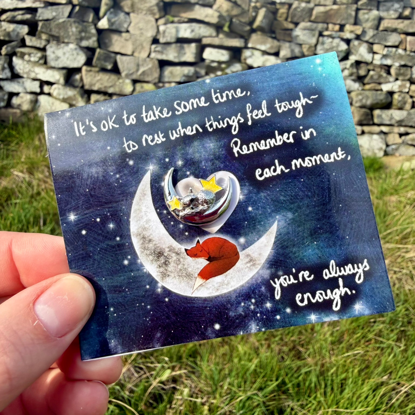 Magnetic Brooch + Gift Envelope - Take Some Time