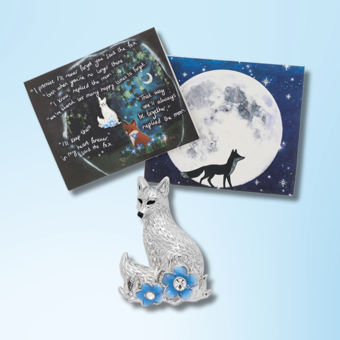 Magnetic Brooch + Gift Envelope - Forget Me Not