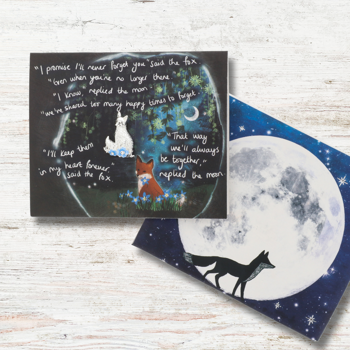 Magnetic Brooch + Gift Envelope - Forget Me Not