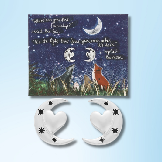 Silver Plated Earrings - Friendship
