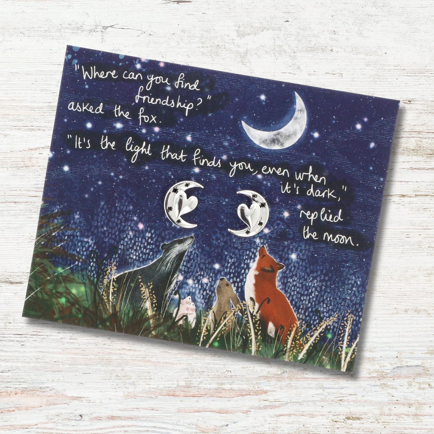 Silver Plated Earrings - Friendship