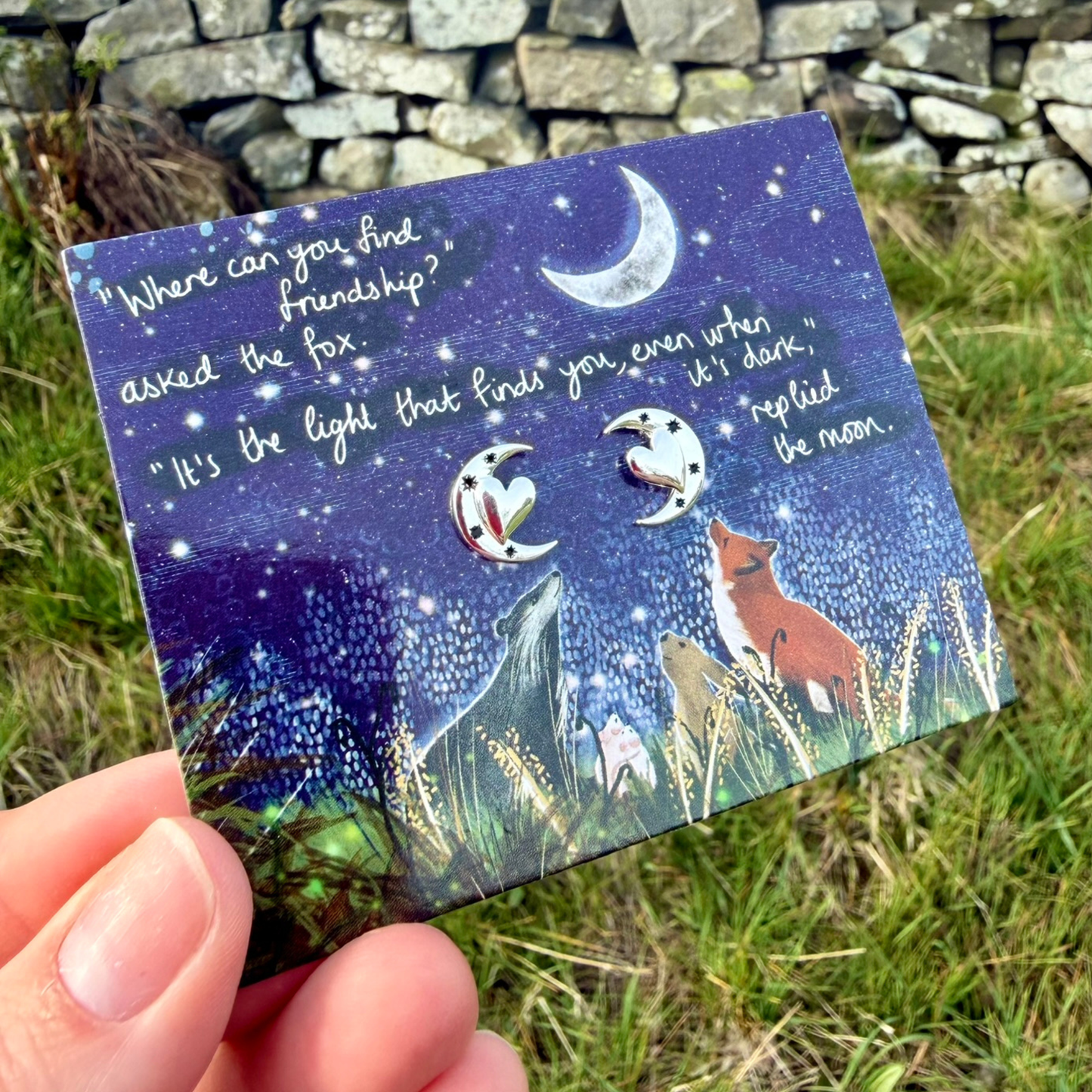 Silver Plated Earrings - Friendship