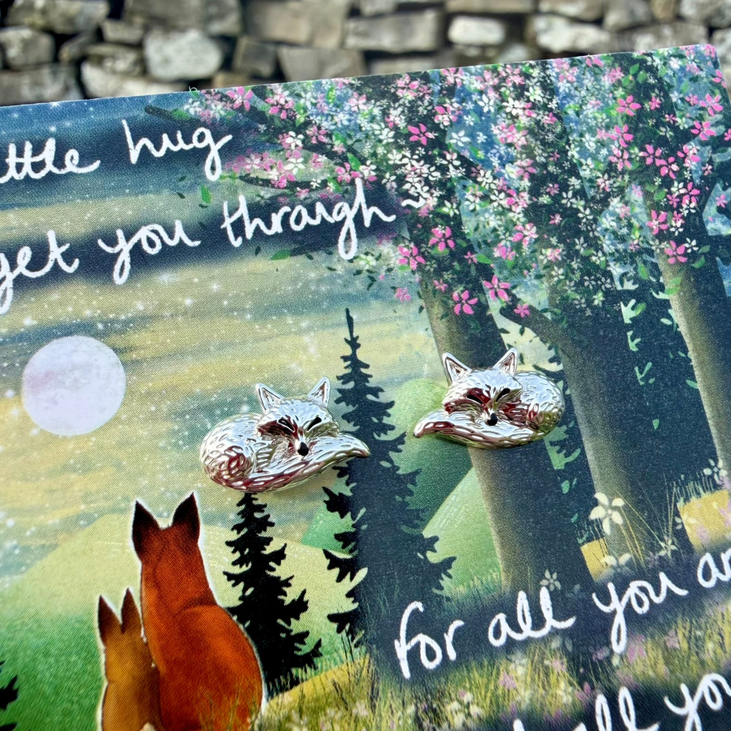 Silver Plated Earrings - A Little Hug