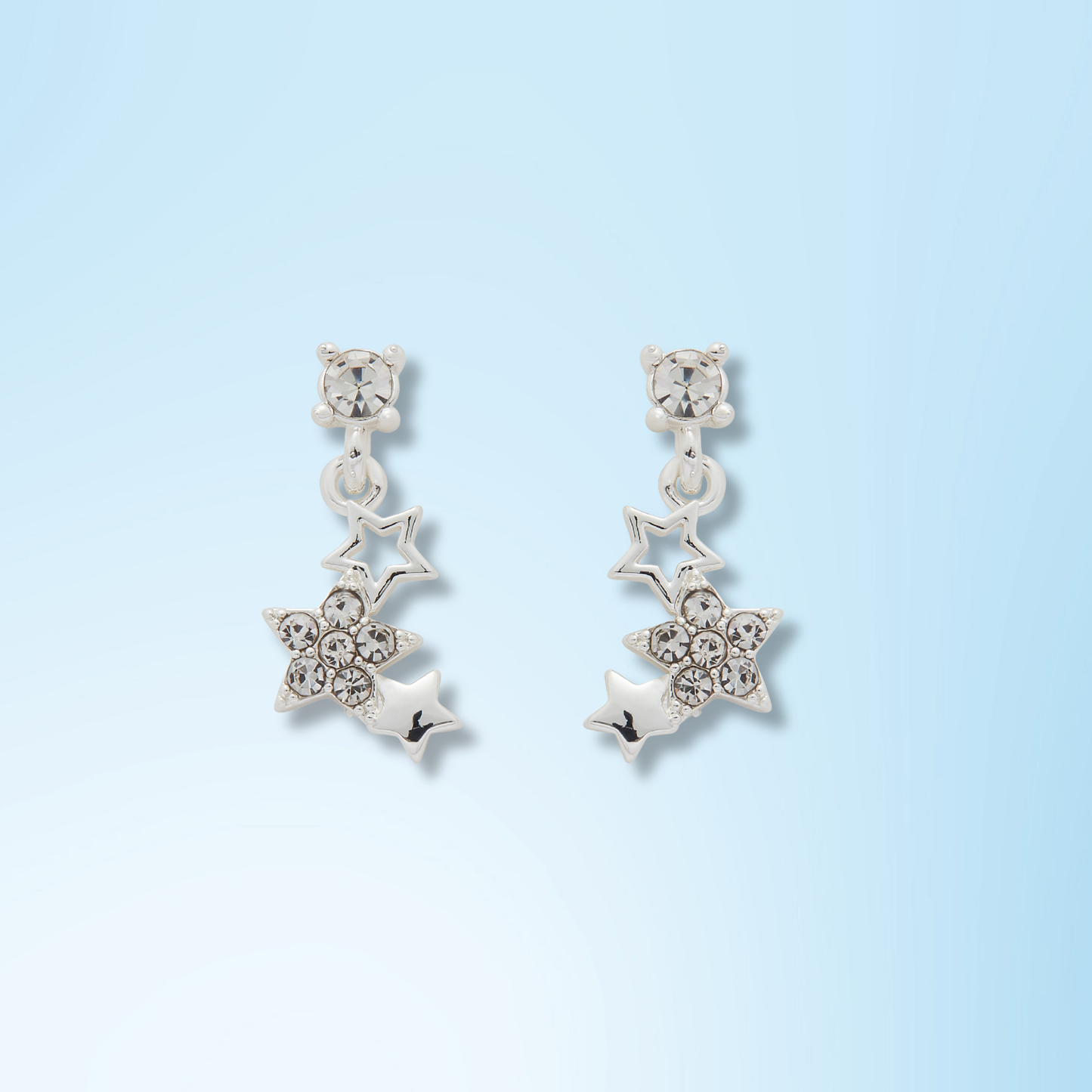 Silver Plated Earrings - To The Moon And back