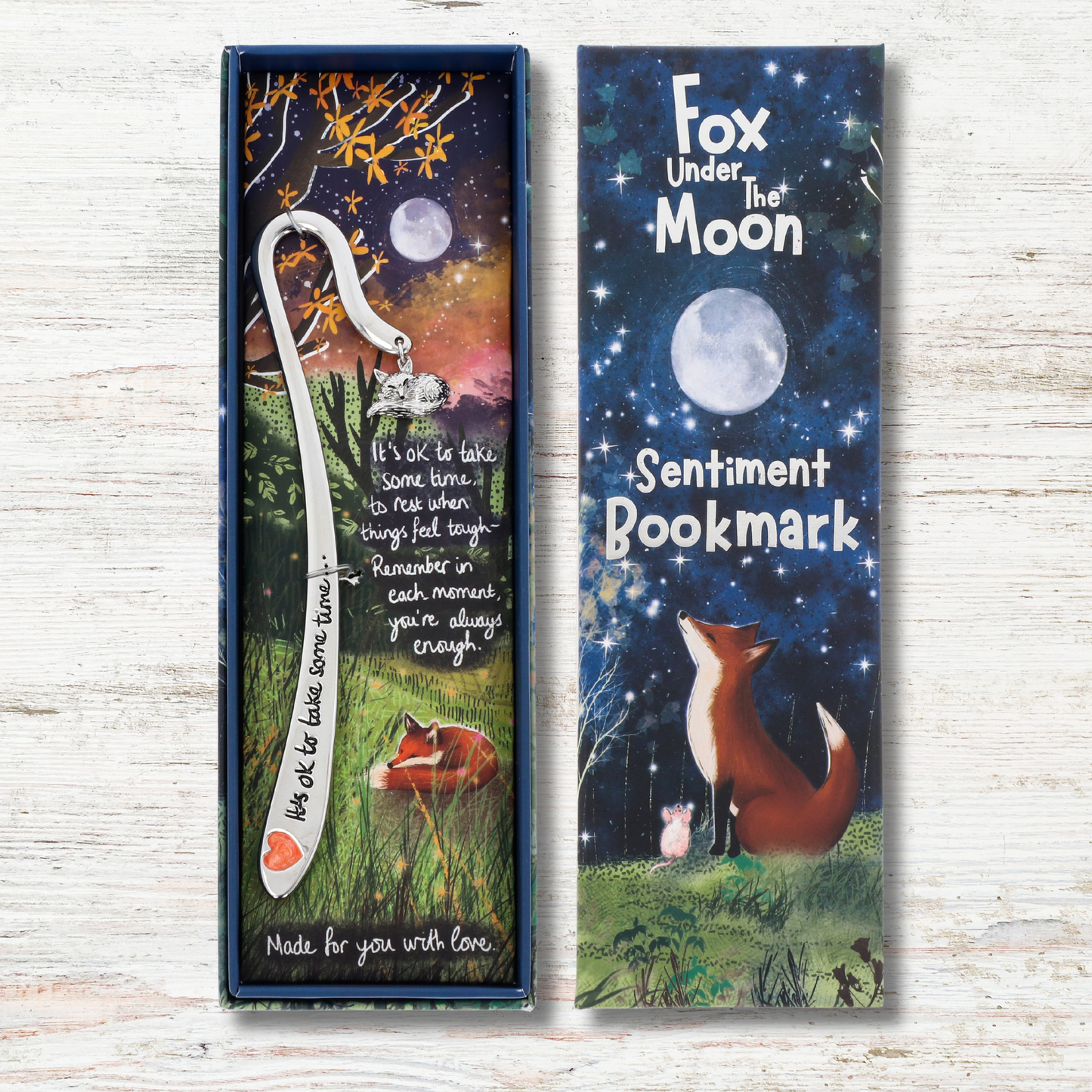 Boxed Sentiment Bookmark - Take Some Time