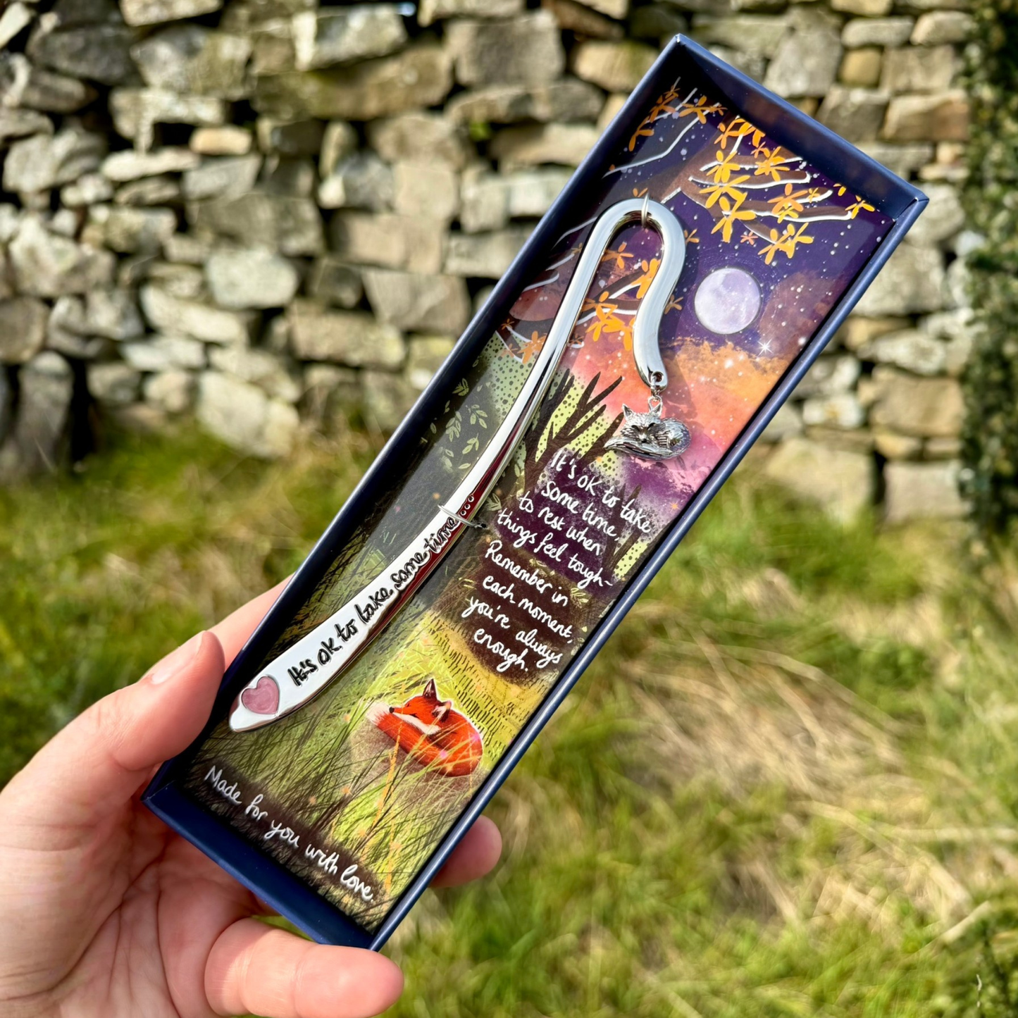 Boxed Sentiment Bookmark - Take Some Time