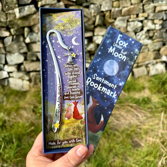 Boxed Sentiment Bookmark - Stories Are Like Stars