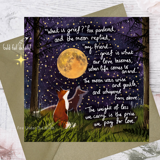 'Grief' Single Greeting Card