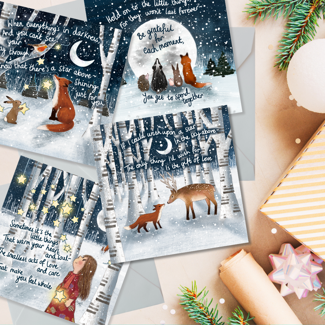 'Together' Single Christmas Greeting Card