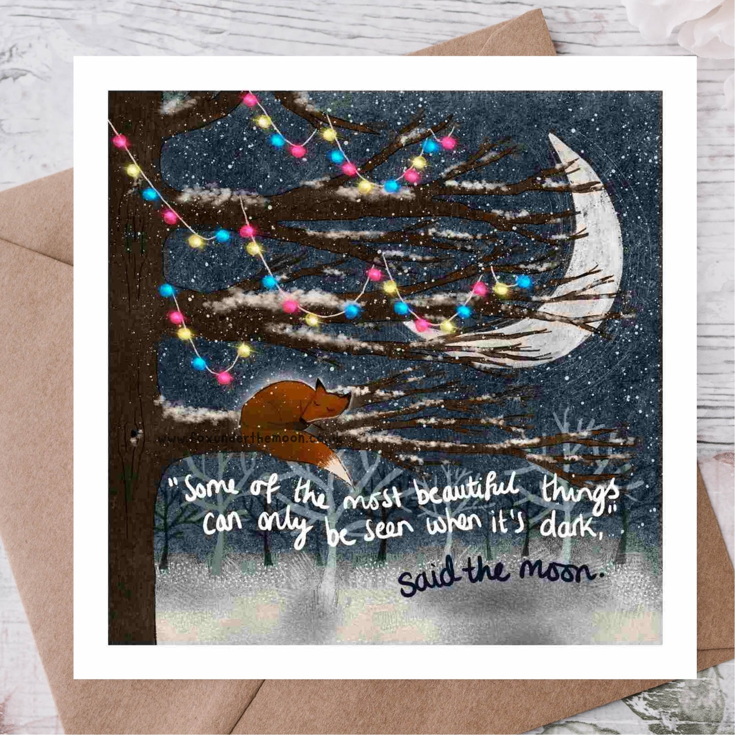 'When It's Dark' Single Christmas Greeting Card