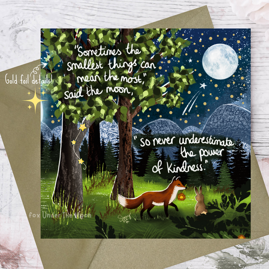 'Smallest Things' Single Greeting Card