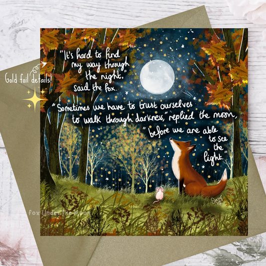 'Trust Yourself' Single Greeting Card