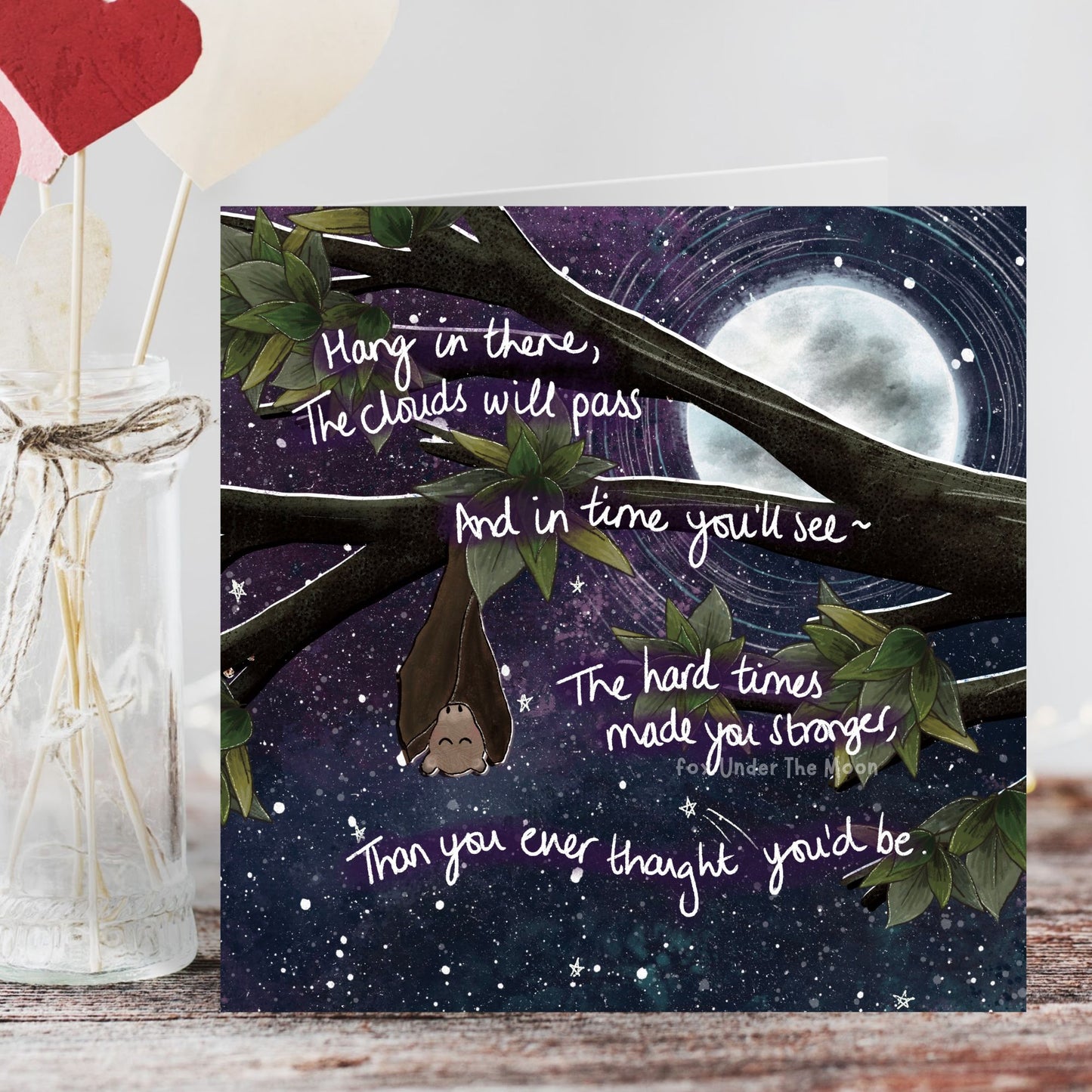 'Hang In There' Single Greeting Card