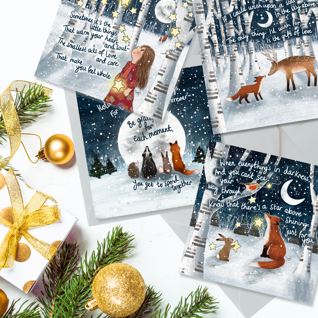 'Together' Single Christmas Greeting Card