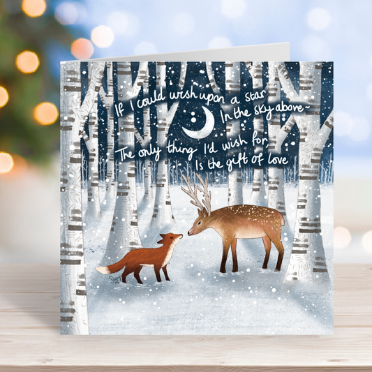 'The Gift Of Love' Single Christmas Greeting Card