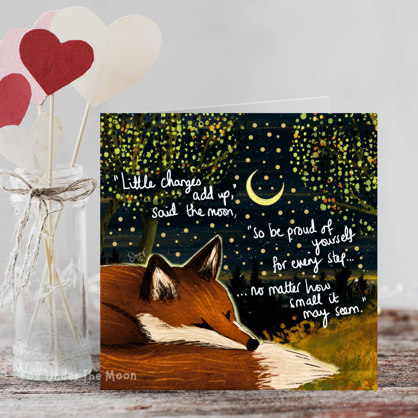 'Little Changes' Single Greeting Card