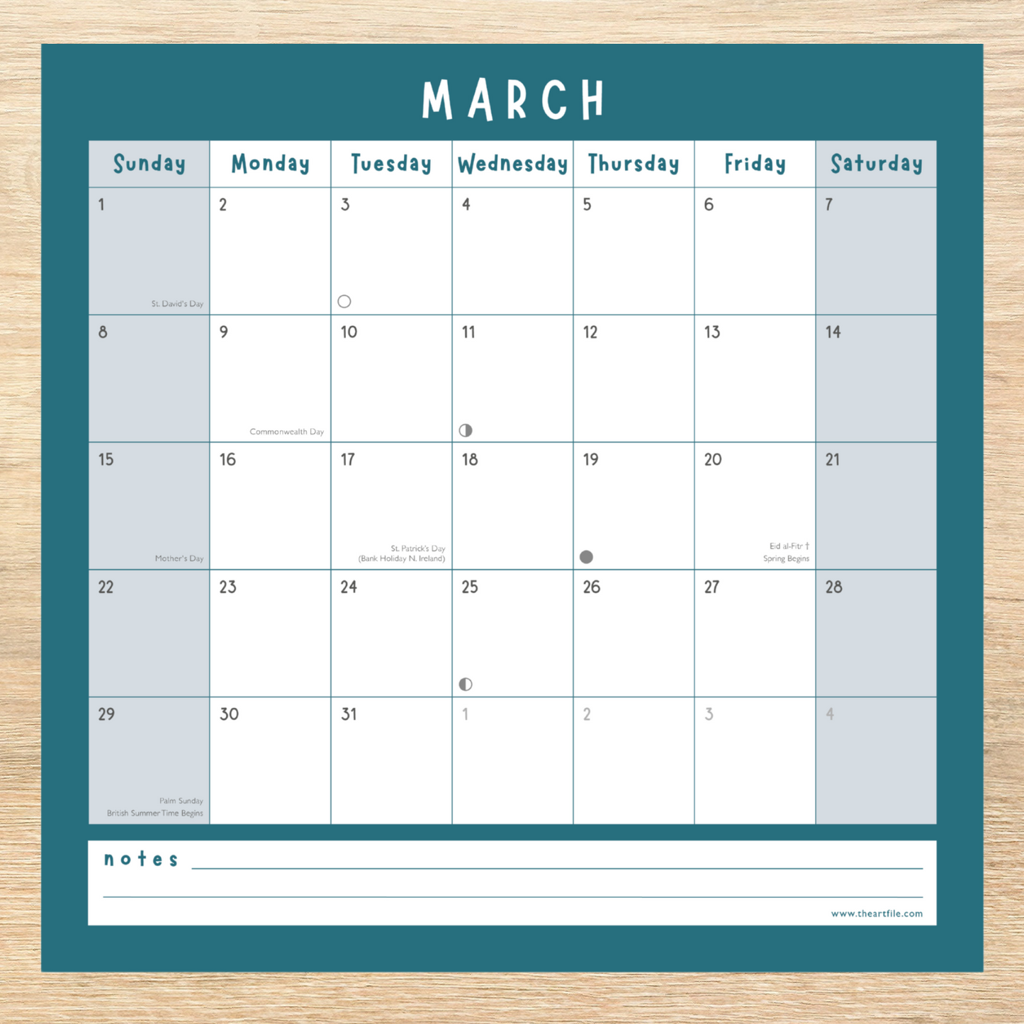 2026 Wall Calendar