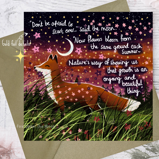 'Bloom' Single Greeting Card