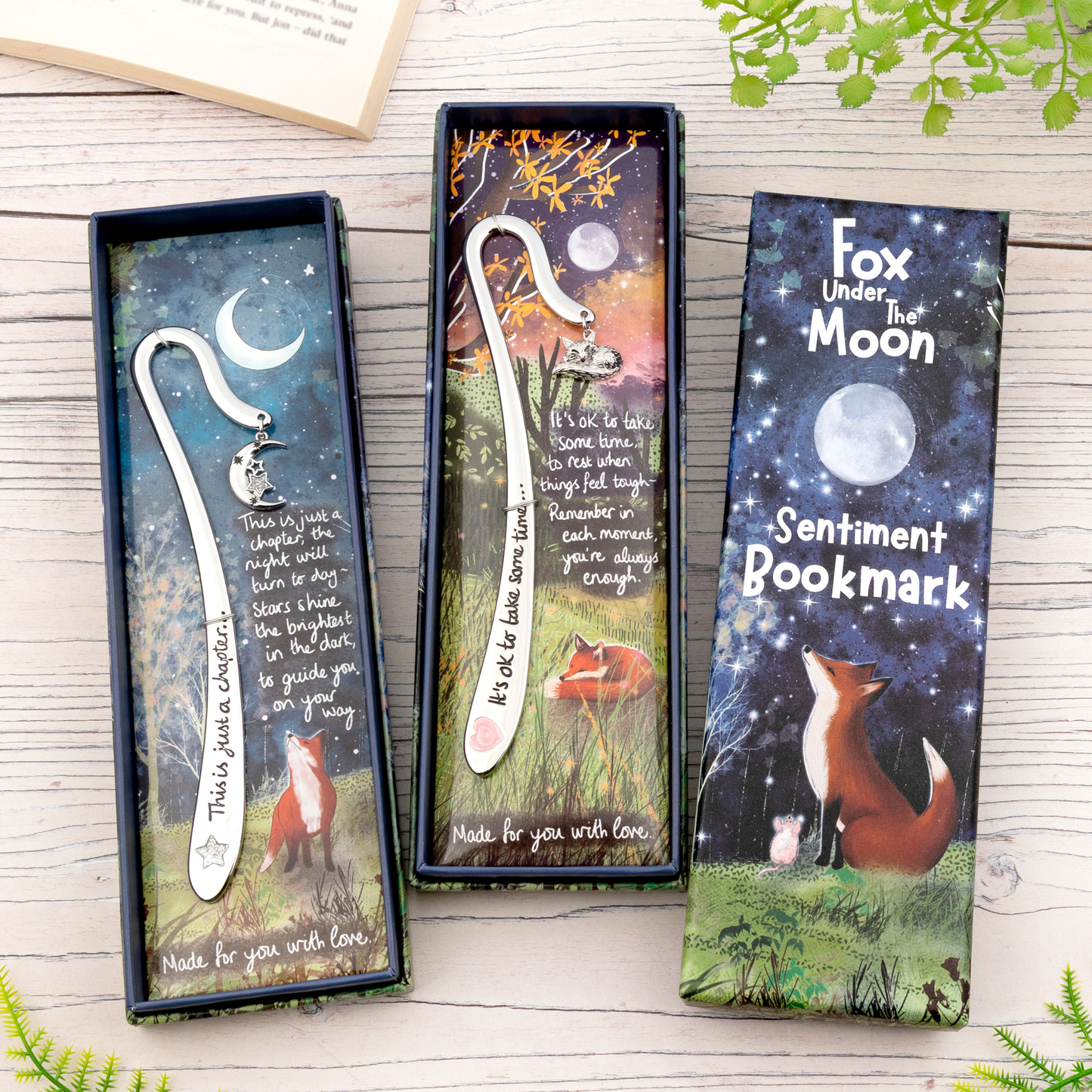 Boxed Sentiment Bookmark - Stories Are Like Stars