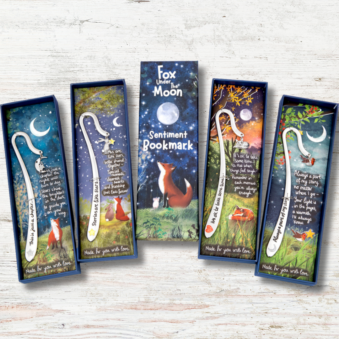 Boxed Sentiment Bookmark - Stories Are Like Stars