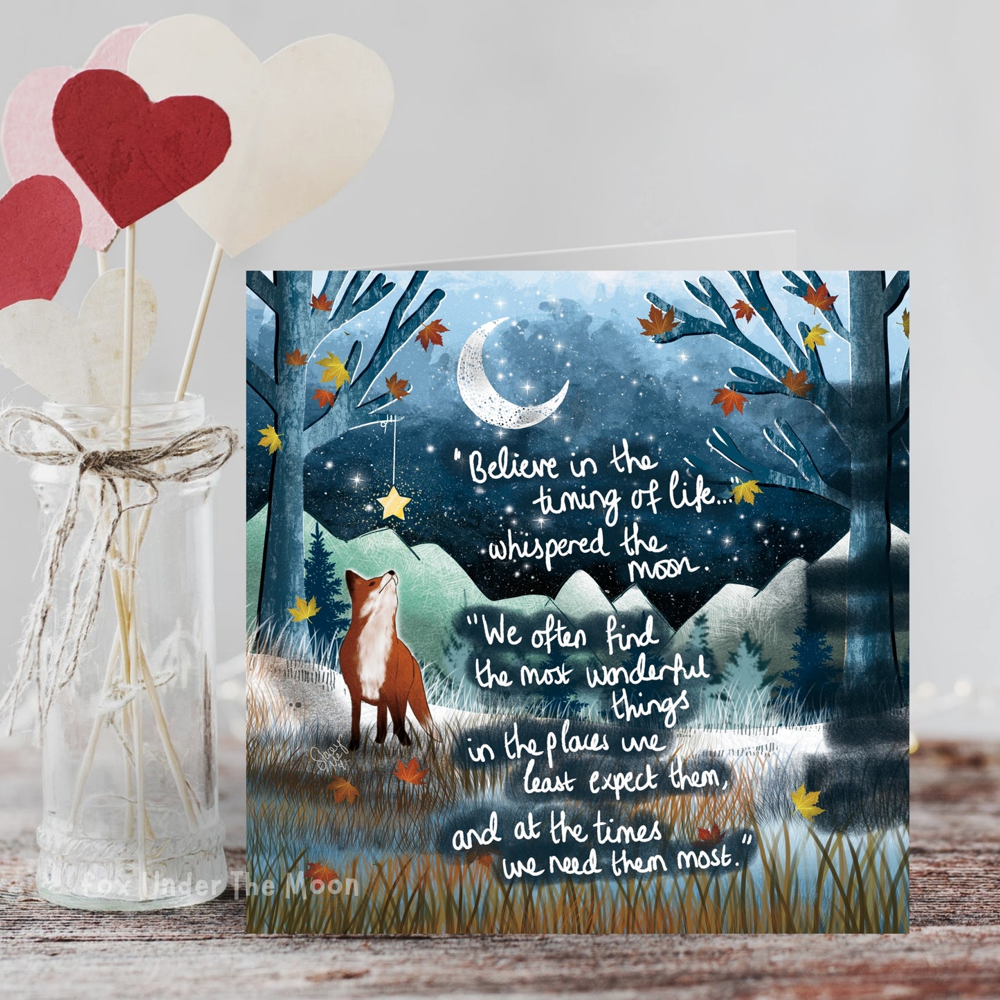 'Timing' Single Greeting Card