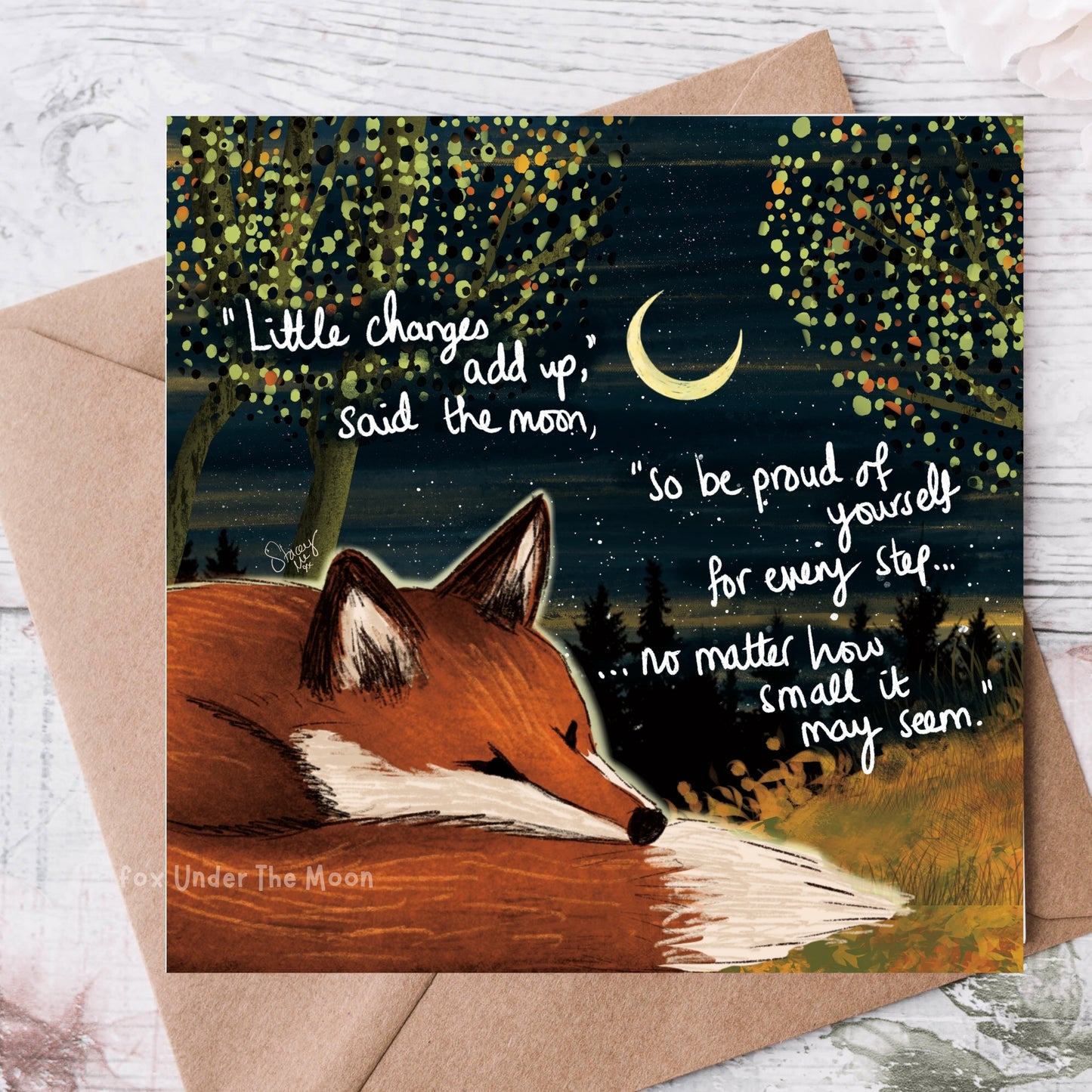 'Little Changes' Single Greeting Card