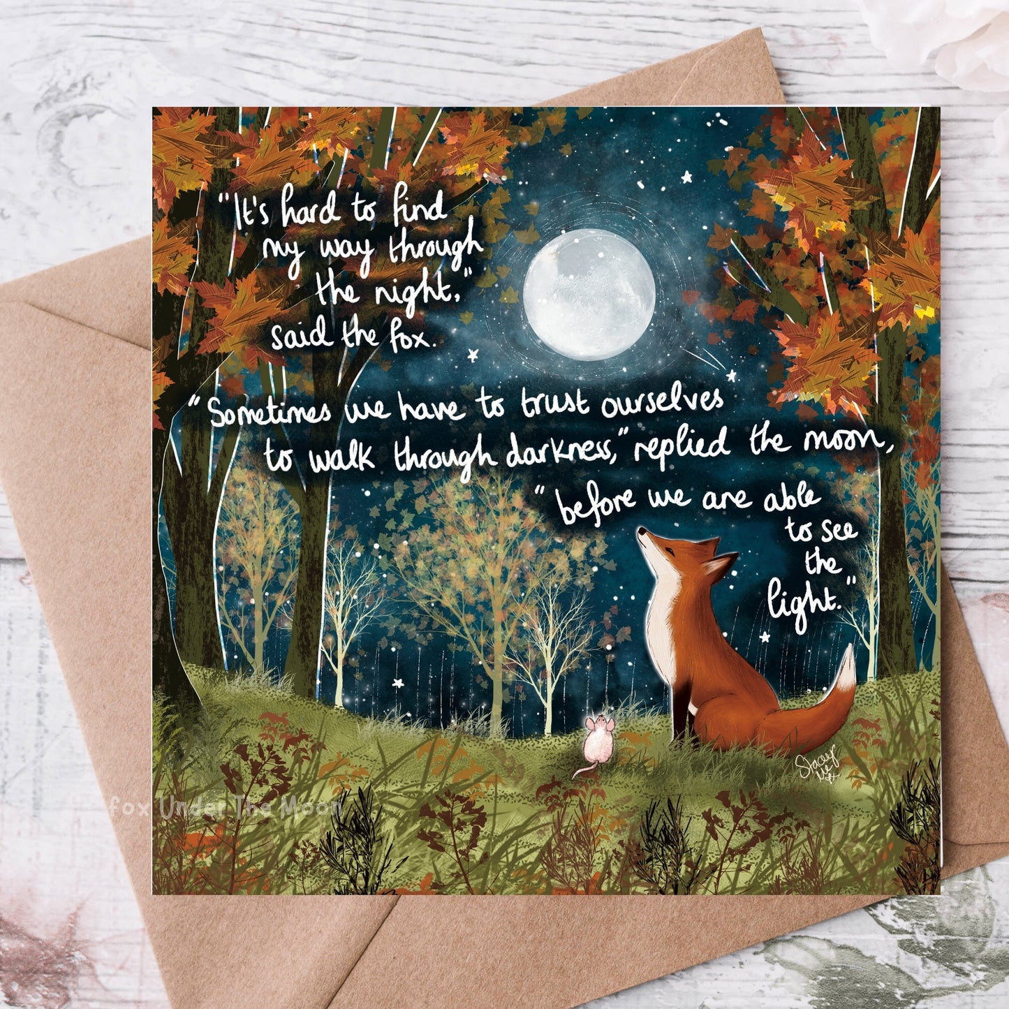 'Trust Yourself' Single Greeting Card