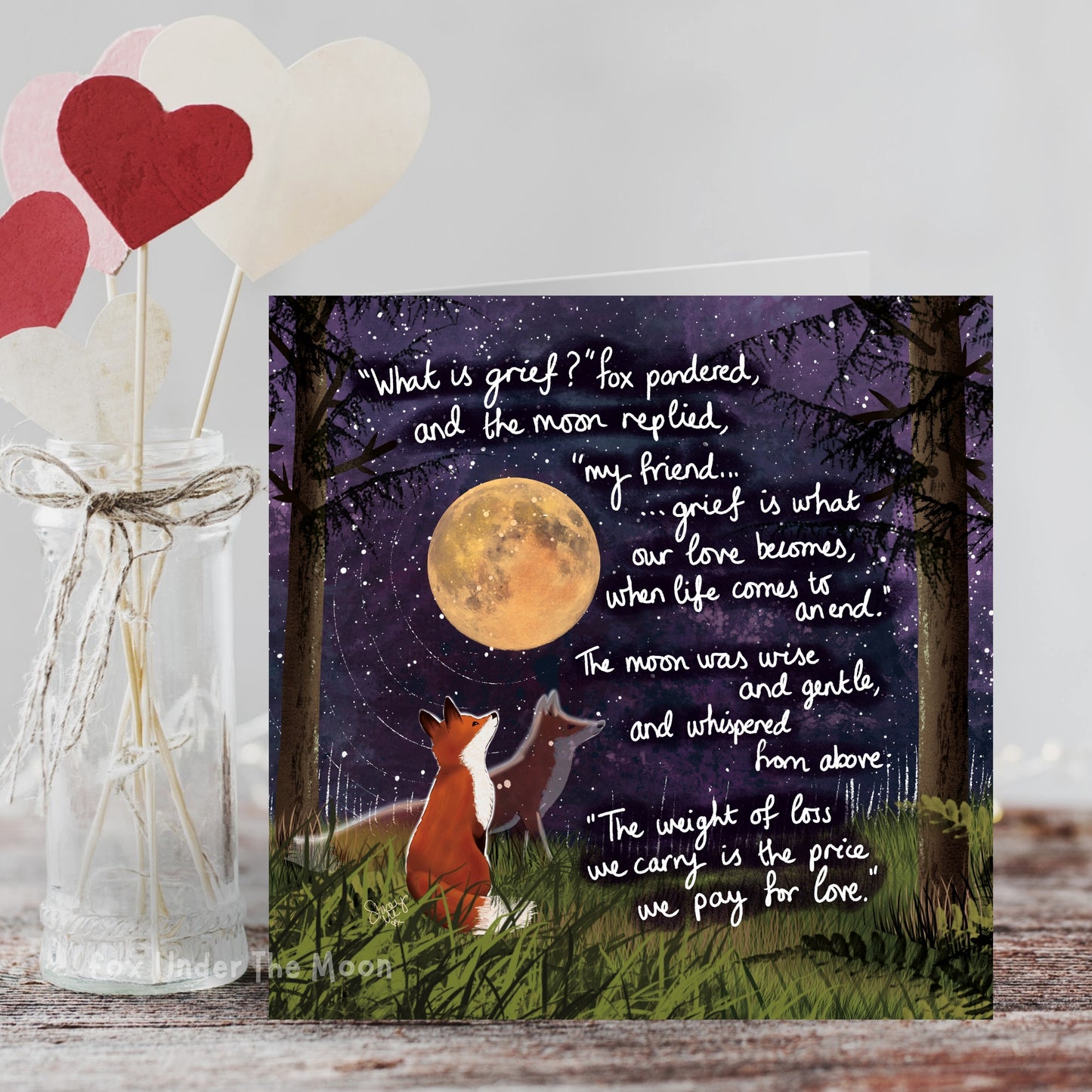 'Grief' Single Greeting Card