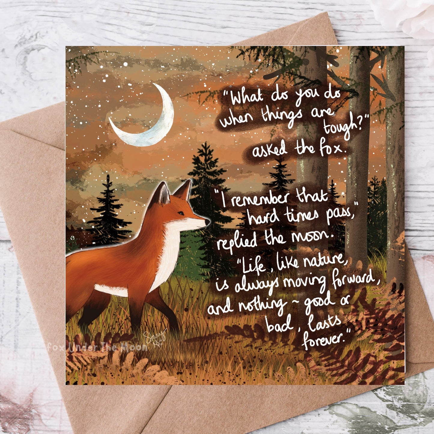 'Moving Forward' Single Greeting Card