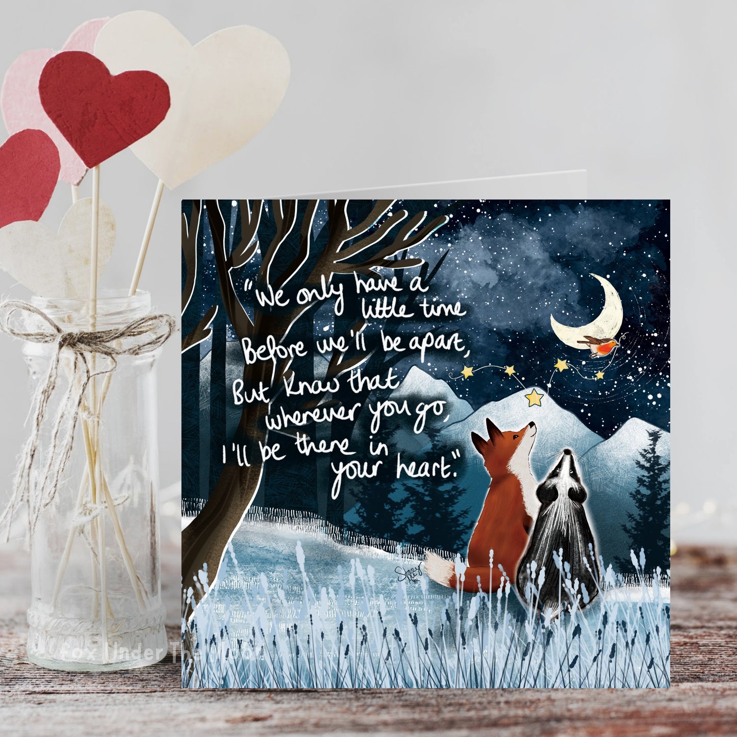 'A Little Time' Single Greeting Card