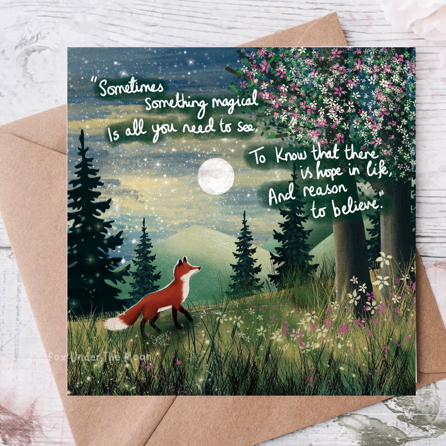 'Magical' Single Greeting Card
