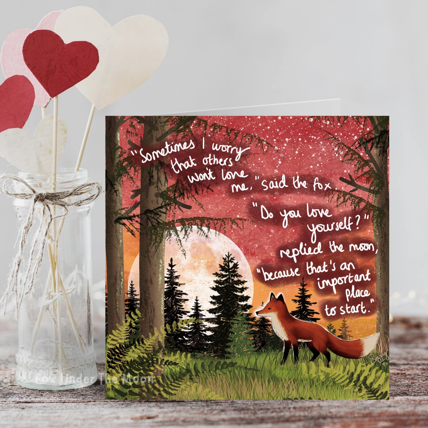 'Love Yourself' Single Greeting Card