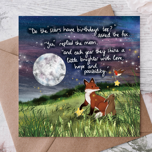'Birthday Stars' - Birthday Card