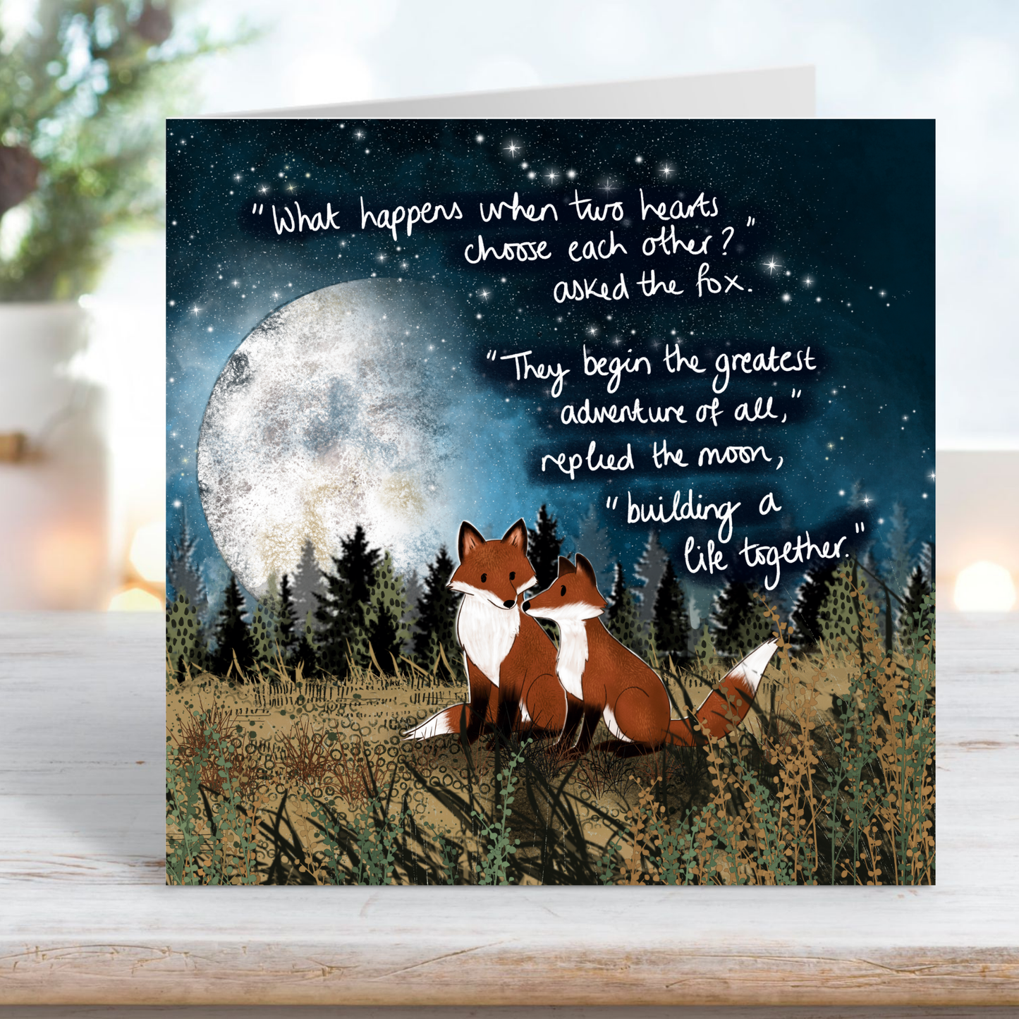 'Hearts Choose' - Wedding, Anniversary, Engagement card